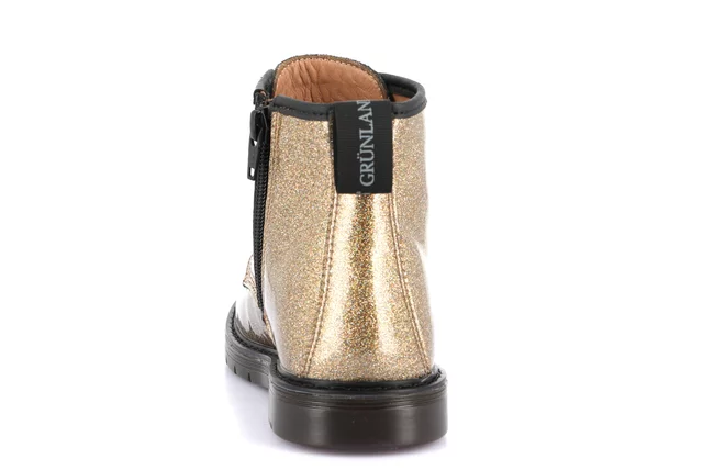 Junior ankle boot in patent leather | TABA PO2348 - GOLD | Grünland Junior