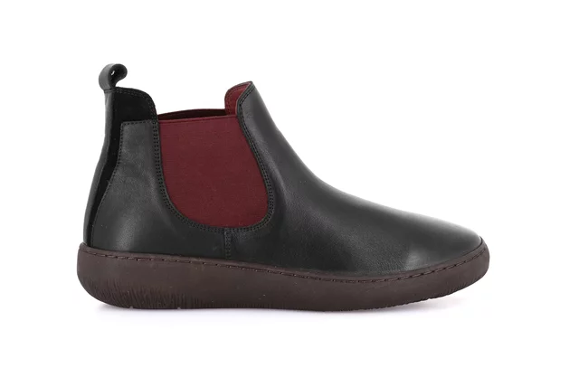 Stiefelette aus Leder | IMOD PO2359 - NERO-BORDO' | Grünland