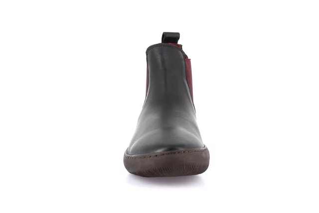 Stiefelette aus Leder | IMOD PO2359 - NERO-BORDO' | Grünland