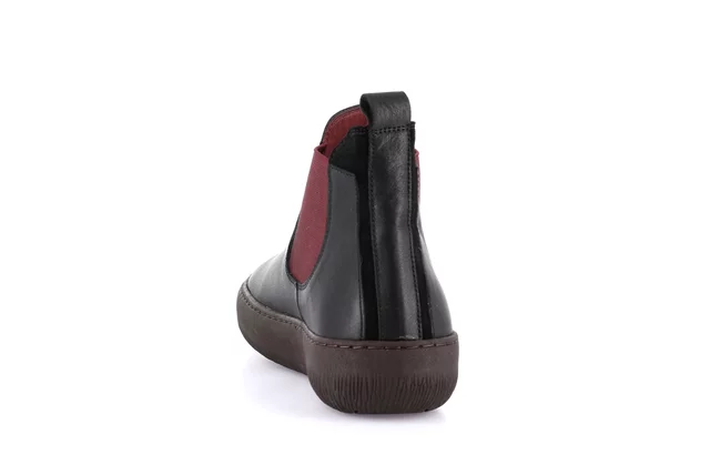 Stiefelette aus Leder | IMOD PO2359 - NERO-BORDO' | Grünland