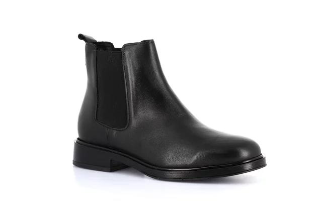 Women's genuine leather ankle boot | AFFE PO2385 - black