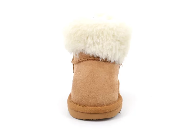 Little girl's boot in artificial fur | CROY PP0093 - CUOIO | Grünland Junior