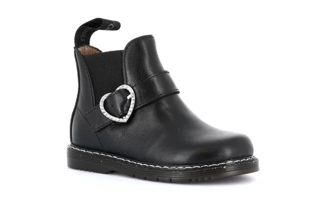 Girl's ankle boot with zip | NILL PP0095 - BLACK | Grünland Junior