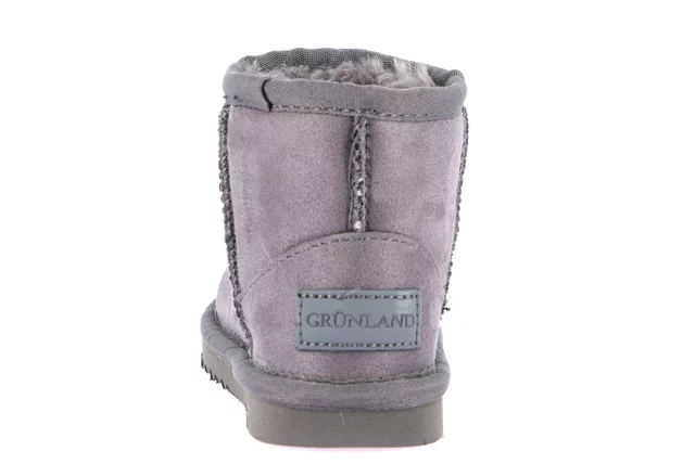 Little girl's boot in artificial fur | CROY PP0098 - GREY | Grünland Junior