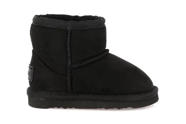 Little girl's boot in artificial fur | CROY PP0098 - BLACK | Grünland Junior