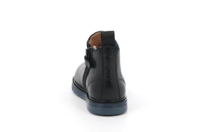 Beatles in genuine leather | NILL PP0190 - NERO-JEANS | Grünland Junior