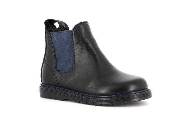 Beatles in genuine leather | NILL PP0194 - NERO-ROYAL | Grünland Junior