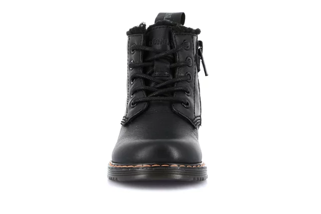 Ankle boot with teddy interior PP0196 - BLACK | Grünland Junior