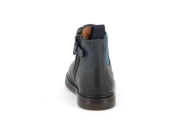 Schnürstiefel mit Gummizug | NILL PP0398 - BLAU | Grünland Junior