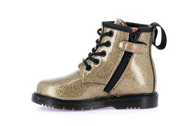 Ankle boot for little girl | NILL PP0400 - GOLD | Grünland Junior