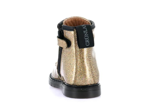 Ankle boot for little girl | NILL PP0400 - GOLD | Grünland Junior