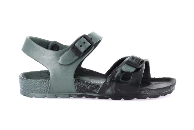 Extra light sandal in EVA | KUBE SA1196 - OLIVA-MULTI | Grünland Junior