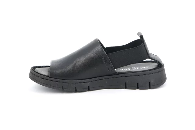 Sandalo comfort dal gusto sportivo | GITA SA1199 - NERO | Grünland