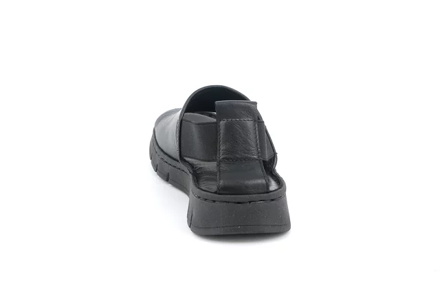 Comfort sandal with a sporty style | GITA SA1199 - BLACK | Grünland