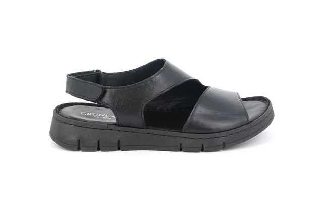 Comfort sandal with a sporty style | GITA SA1200 - BLACK | Grünland