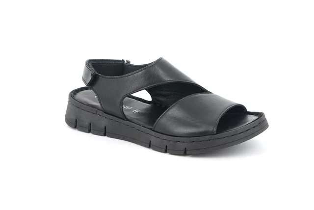 Sandalo comfort dal gusto sportivo | GITA SA1200 - NERO | Grünland