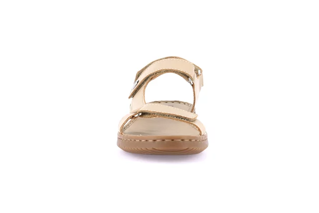 Sandale aus Leder | INAD SA1203 - BEIGE | Grünland