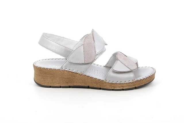 Comfort sandal in leather | PALO SA1210 - PERLA | Grünland