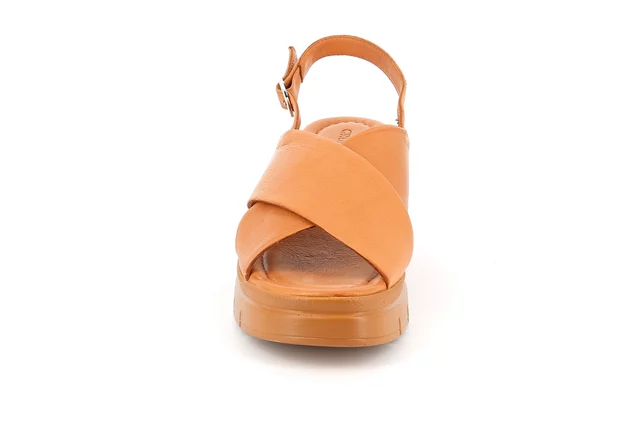 Sandal mit Absatz | FANI SA1222 - CUOIO | Grünland