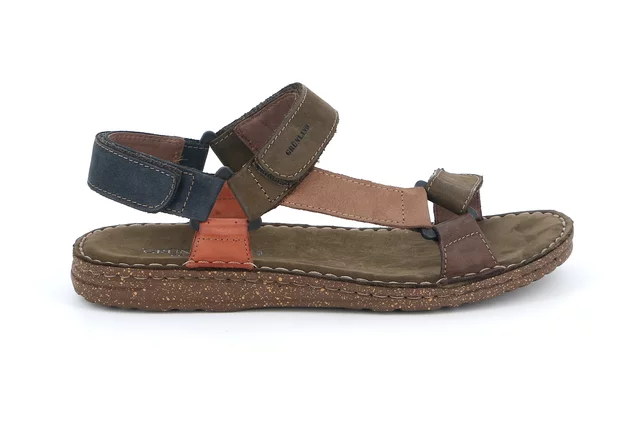 Sandal with footbed Soft | LAPO SA1233 - T.MORO-MULTI | Grünland