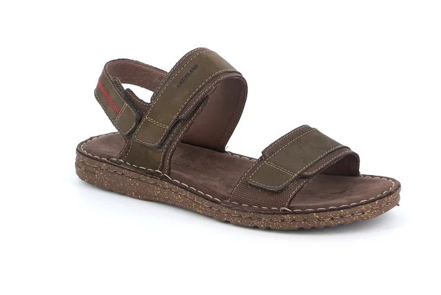 Three-banded sandal | LAPO SA1234 - tmoro kaki