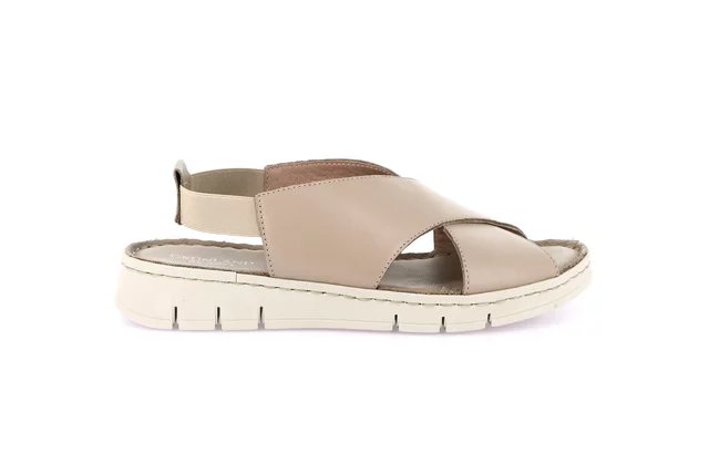 Sandalo sporty in vera pelle | GITA SA1891 - TAUPE | Grünland