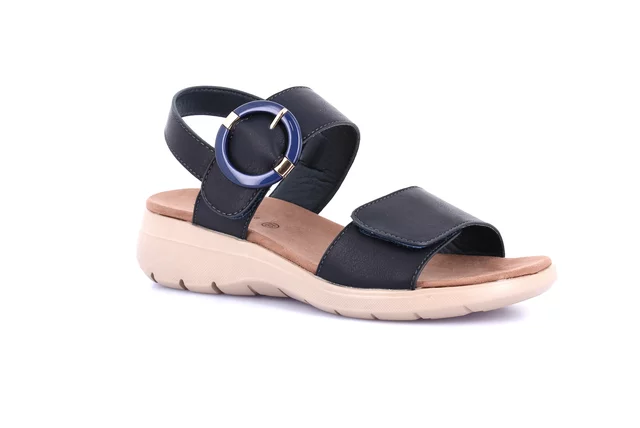 Sporty-chic sandal | DEMA SA1943 - BLUE | Grünland
