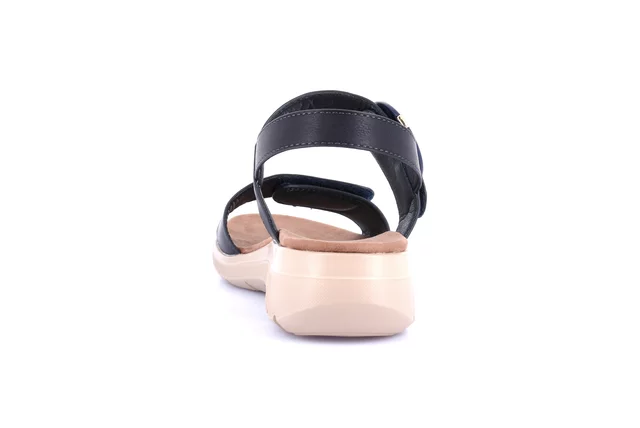 Sporty-chic sandal | DEMA SA1943 - BLUE | Grünland