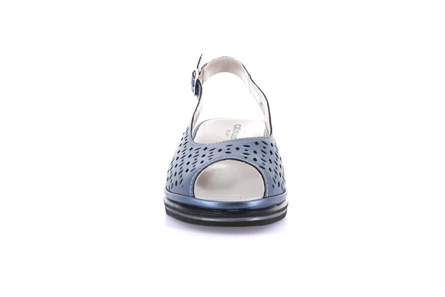Sandalo comfort in pelle | ELOI  SA1952 - BLU | Grünland