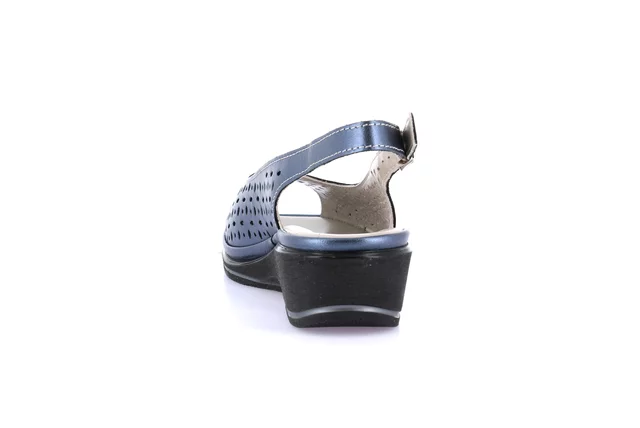 Sandalo comfort in pelle | ELOI  SA1952 - BLU | Grünland