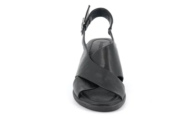 Sandalo con tacco | FERD SA2157 - NERO | Grünland