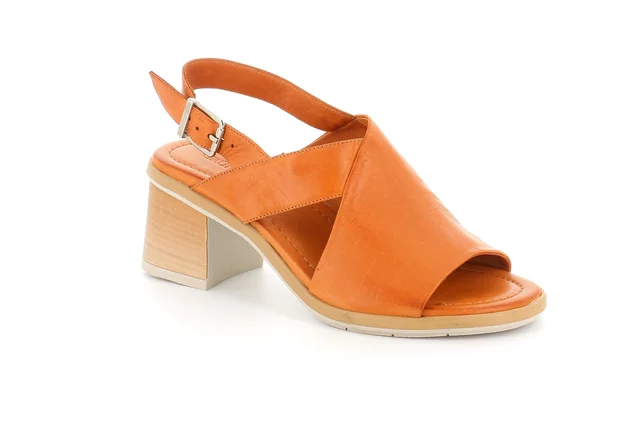 Sandal with heel | FERD SA2158 - cuoio