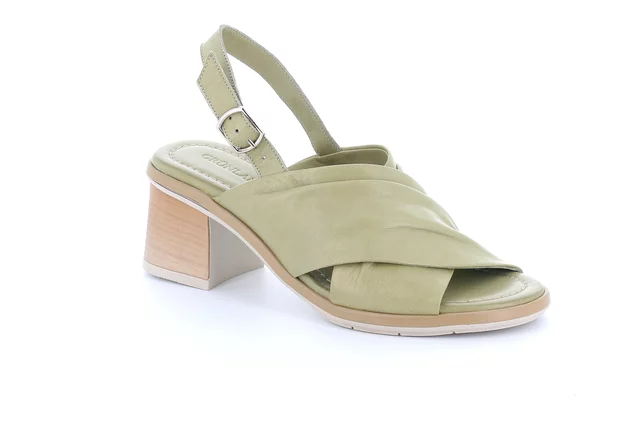 Sandal with heel | FERD SA2160 - salvia