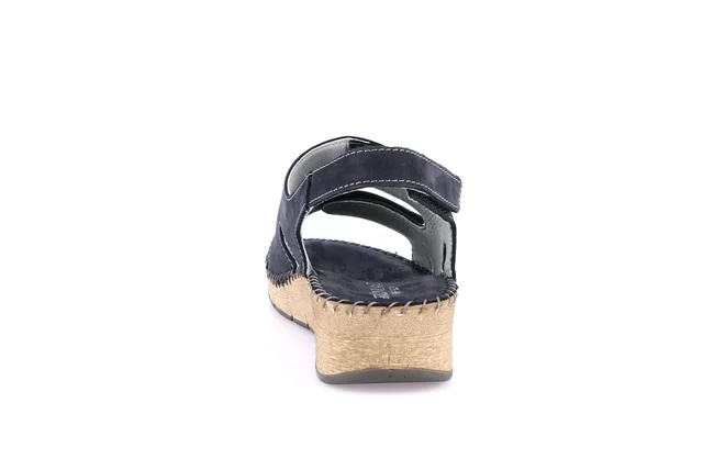 Comfort sandal with handmade stitching | PALO SA2170 - BLUE | Grünland