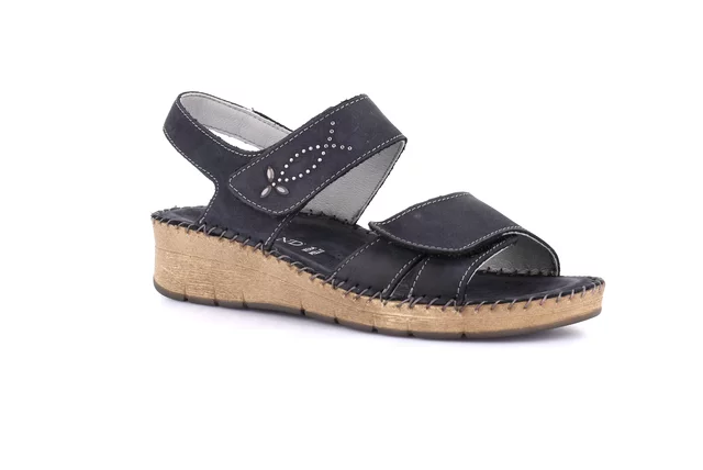 Komfort-Sandale mit handgefertigten Nähten | PALO SA2171 - blau