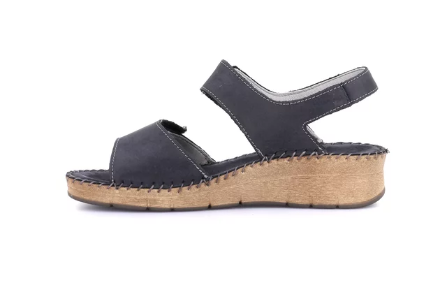 Comfort sandal with handmade stitching | PALO SA2171 - BLUE | Grünland