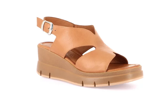 Sandal with wedge | FANI SA2284 - cuoio