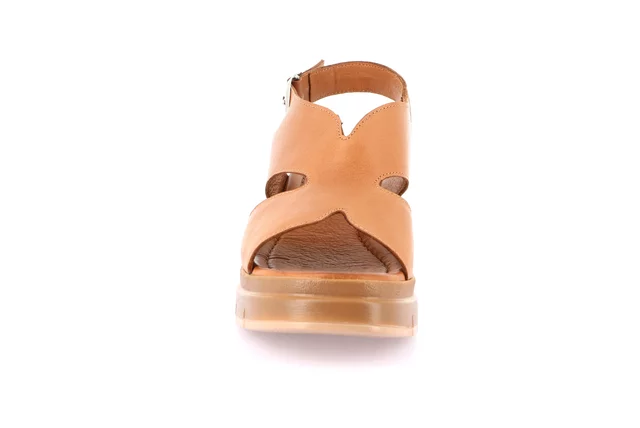 Sandalo con zeppa | FANI SA2284 - CUOIO | Grünland