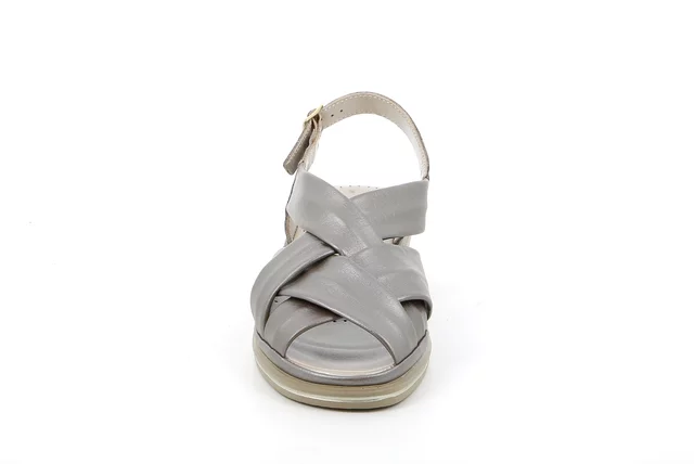 Sandalo comfort in pelle | ELOI  SA2409 - TAUPE | Grünland