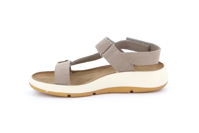 Sandalo comfort dal gusto sportivo | TRAC SA2624 - TAUPE | Grünland