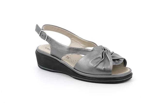 Komfort-Sandale aus Leder | ELOI SA2845 - asfalto