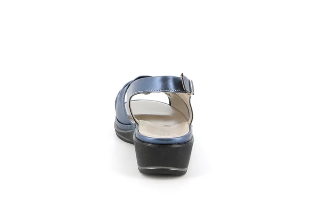 Sandalo comfort in pelle | ELOI  SA2845 - BLU | Grünland