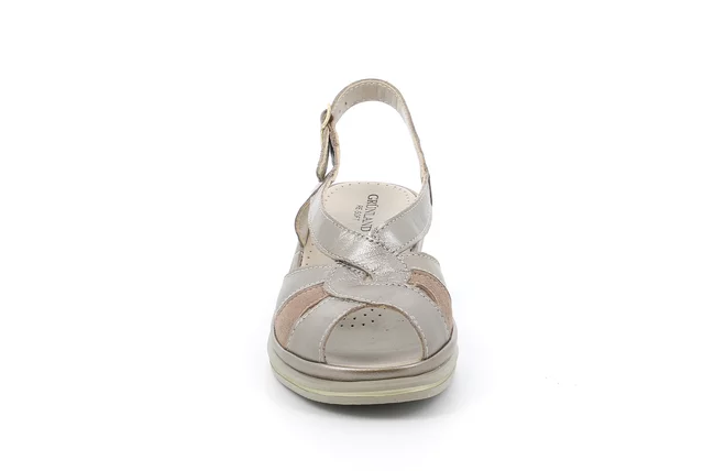 Sandalo comfort in pelle | ELOI  SA2848 - TAUPE | Grünland