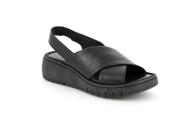 Sandalo comfort dal gusto sportivo | GILI SA3107 - NERO | Grünland