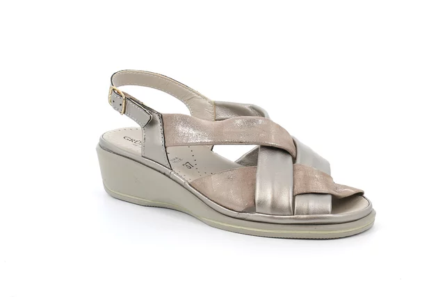 Sandalo comfort in pelle | ELOI  SA6241 - taupe