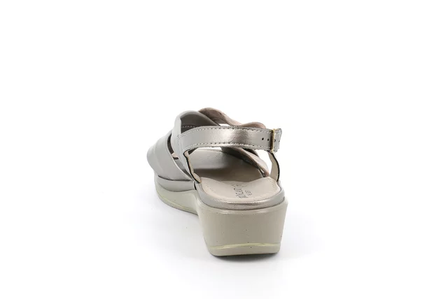 Sandalo comfort in pelle | ELOI  SA6241 - TAUPE | Grünland