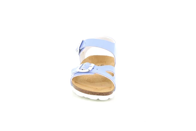 Sandalo a doppia fibbia in sughero | LUCE SB0018 - PERVINCA | Grünland Junior