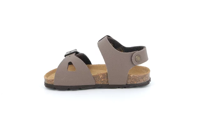 Sandal with two buckles for children | ARIA SB0025 - TESTA DI MORO | Grünland Junior