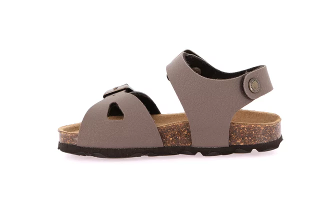 Sandal with two buckles for children | ARIA SB0025 - TESTA DI MORO | Grünland Junior