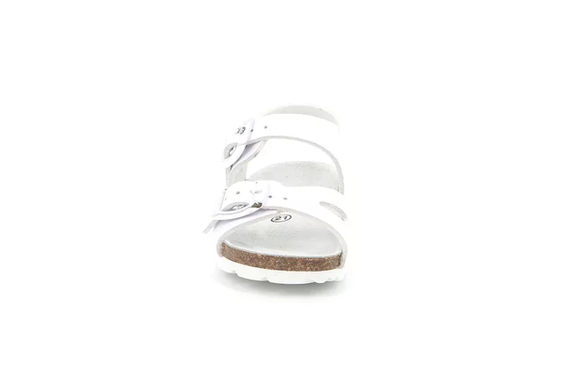 Sandalo in materiale riciclato | ARIA SB0027 - BIANCO | Grünland Junior